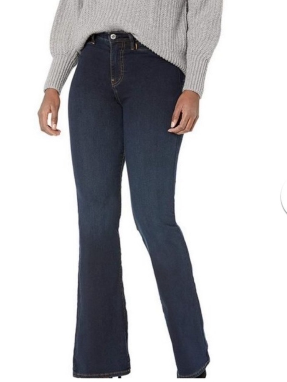 True Religion Fey High Rise Modern Flare Jeans Dark Indigo